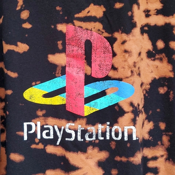 Playstation Tie Dyed Playstation Logo Size 2x - Picture 3 of 6